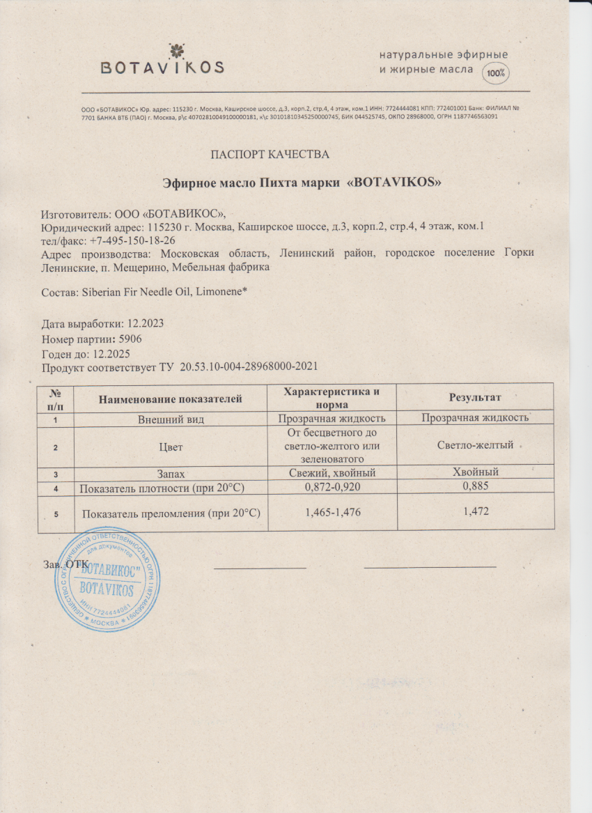 Паспорт №122023